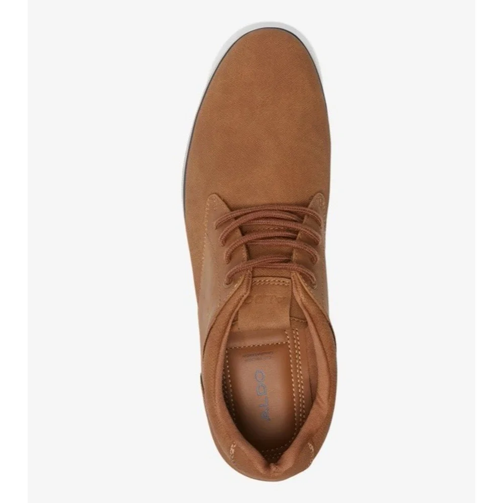 ALDO Mens Oxford Shoes Tan Cognac Derby Casual Dress Sneakers Low Chukka 11 M